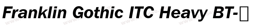 Franklin Gothic ITC Heavy BT字体转换
